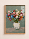 Garden Bouquet A3 Framed Wall Art | Floral Decor Colourful Artwork